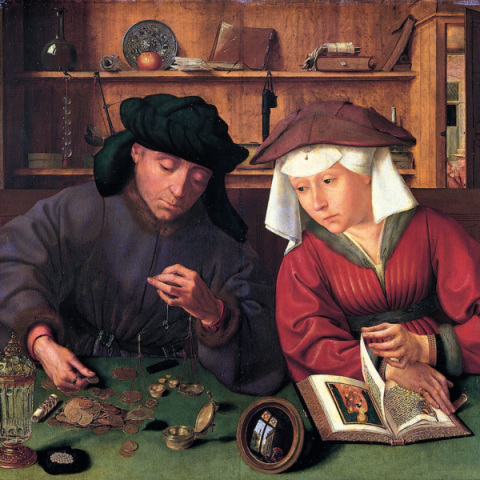 Quentin Massys -  Der Geldwechsler und seine Frau, 1514